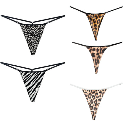 Faustine™ | Tanga de leopardo de talle bajo