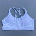 white sports bra