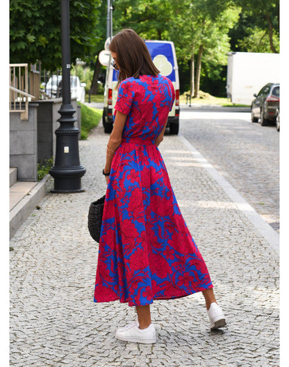 Casandra™ | Elegante vestido floral con escote en V