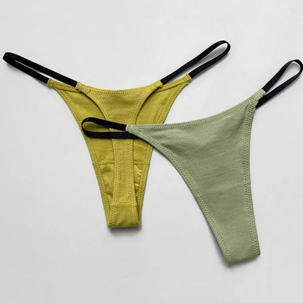 Rébecca™ | Tanga de tirantes finos con espalda en T