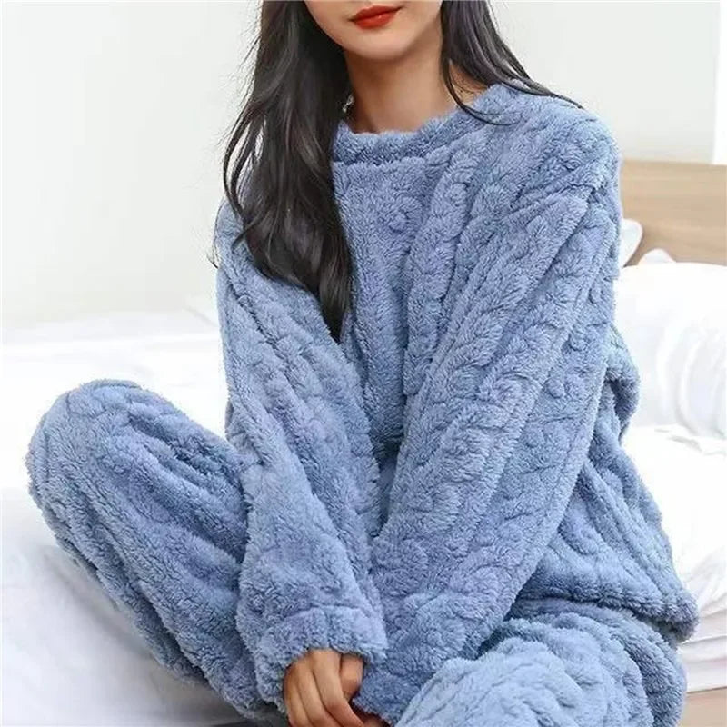 Hortense™ | Pijama cálido de terciopelo jacquard