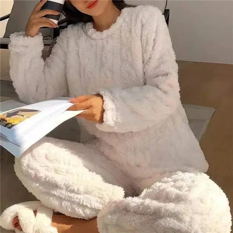 Hortense™ | Pijama cálido de terciopelo jacquard