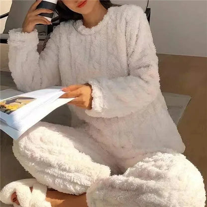 Hortense™ | Pijama cálido de terciopelo jacquard