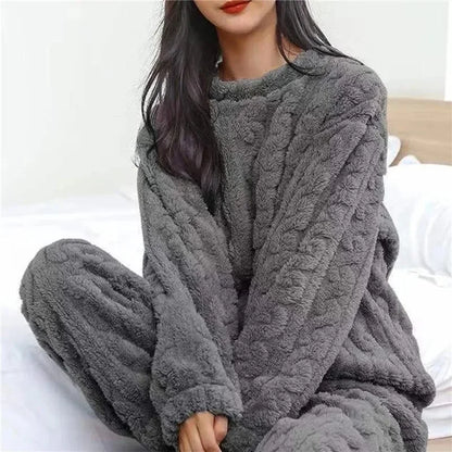 Hortense™ | Pijama cálido de terciopelo jacquard