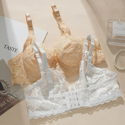 Fleur™ | Sujetador de encaje push-up con escote en V
