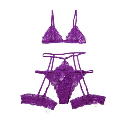 Éloïse™ | Conjunto de encaje con liguero, talla grande