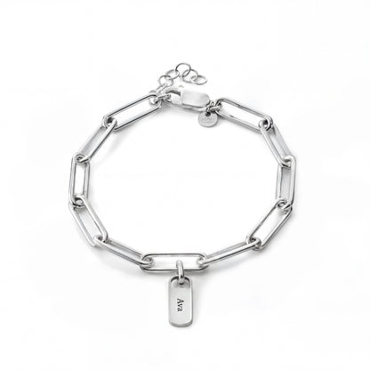 Regina™ | Bracelet personnalisé avec plaques gravées