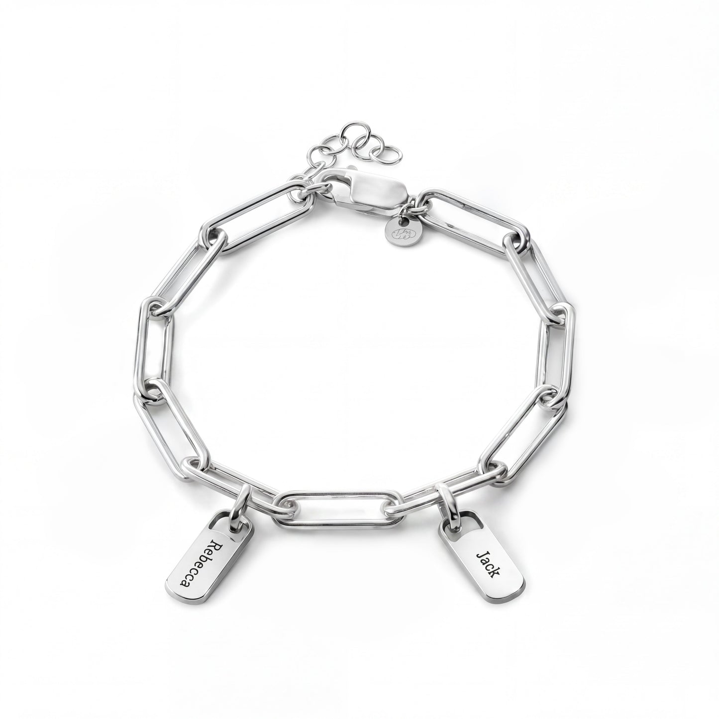 Regina™ | Bracelet personnalisé avec plaques gravées