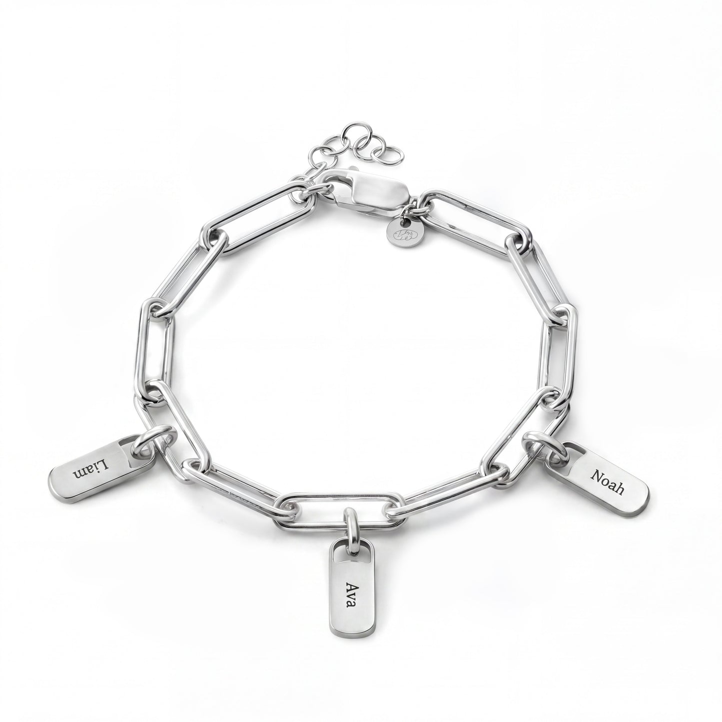 Regina™ | Bracelet personnalisé avec plaques gravées
