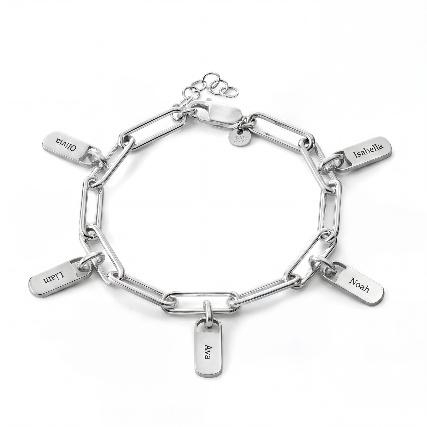 Regina™ | Bracelet personnalisé avec plaques gravées