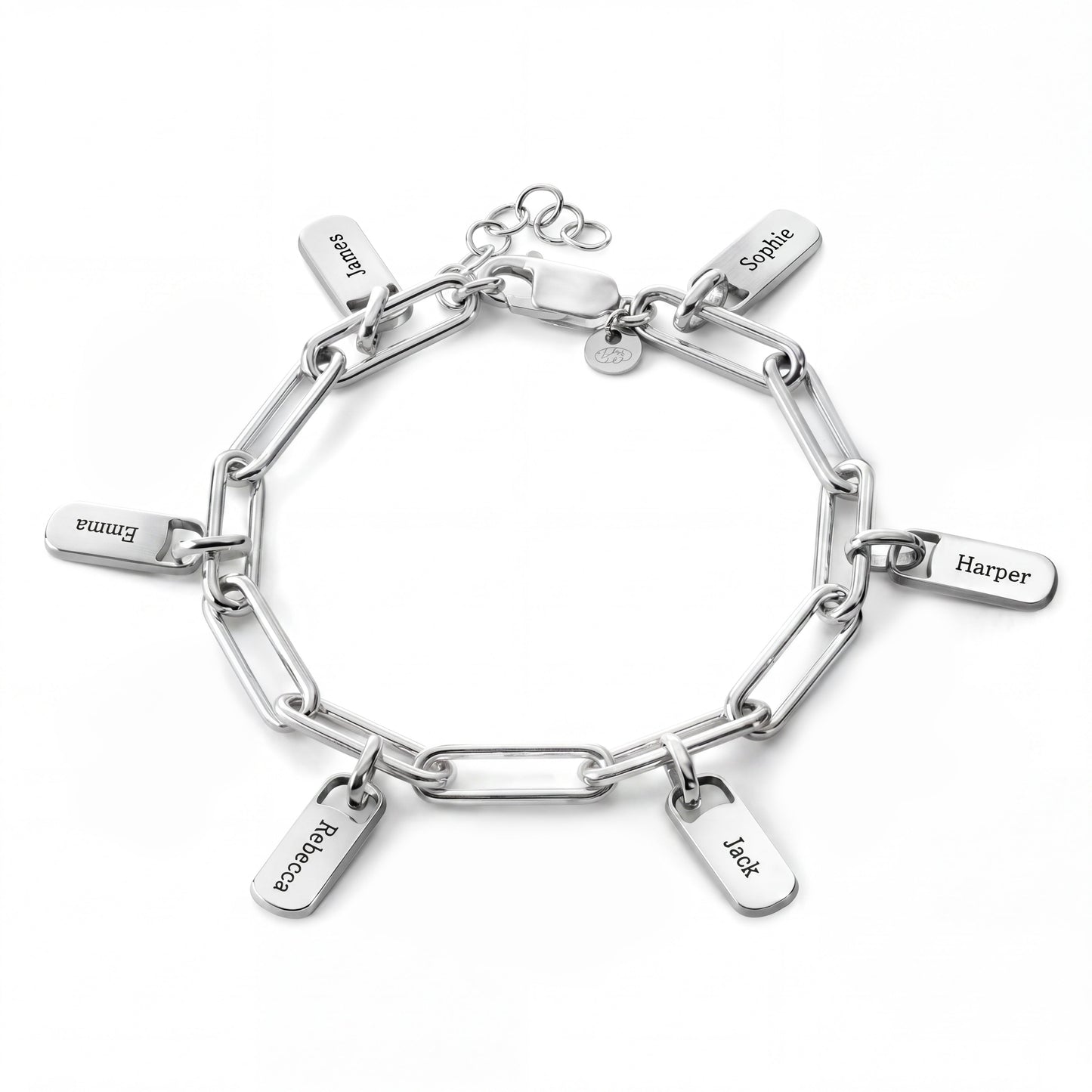 Regina™ | Bracelet personnalisé avec plaques gravées