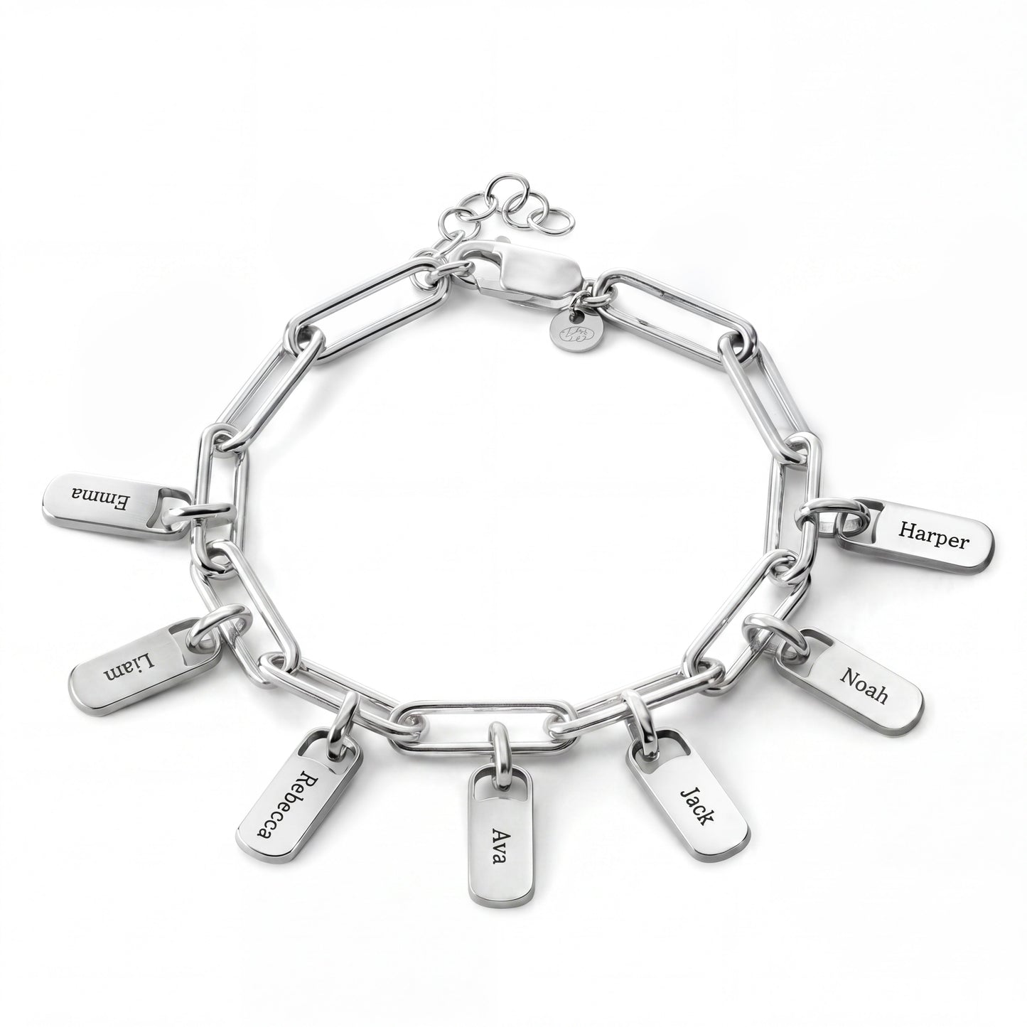 Regina™ | Bracelet personnalisé avec plaques gravées