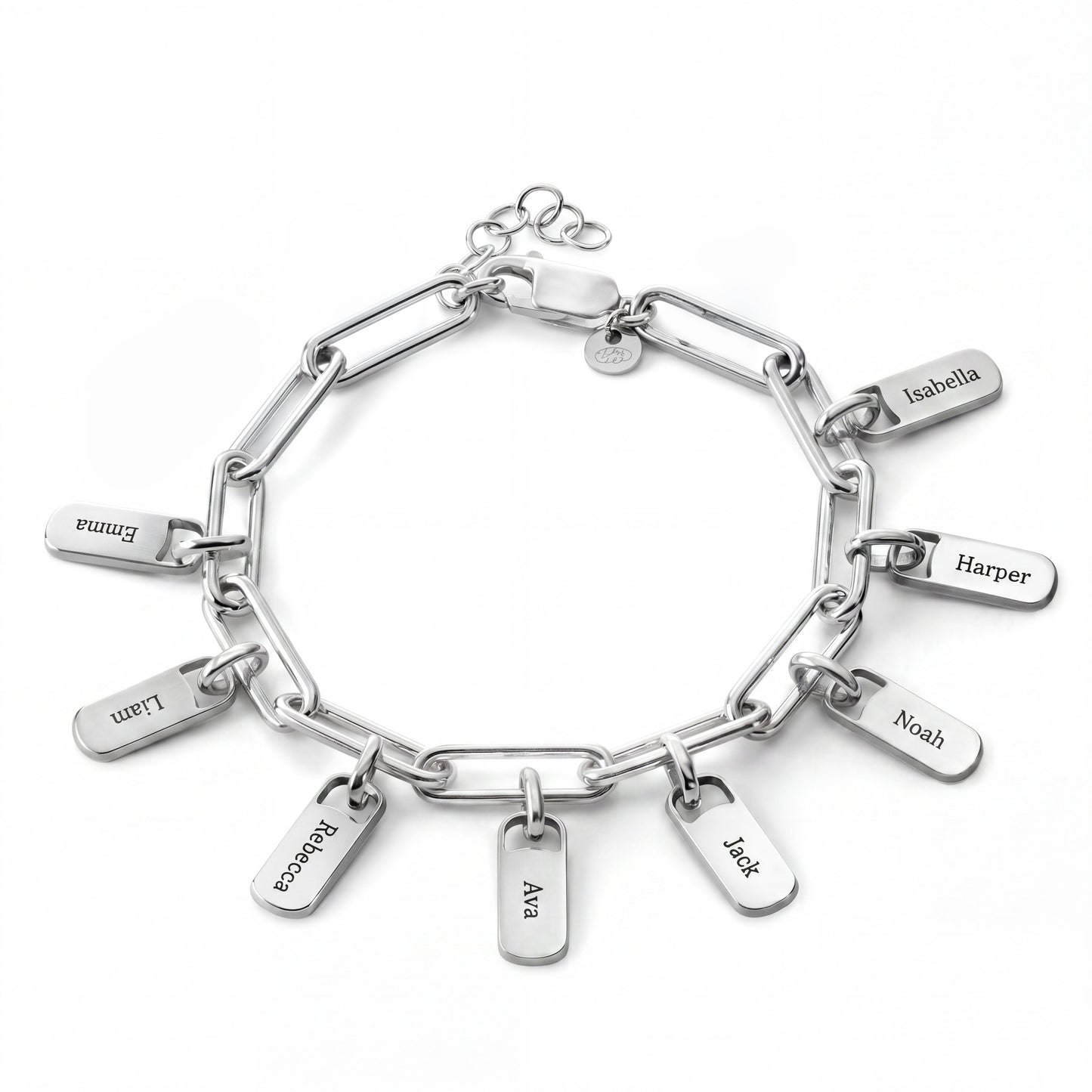 Regina™ | Bracelet personnalisé avec plaques gravées