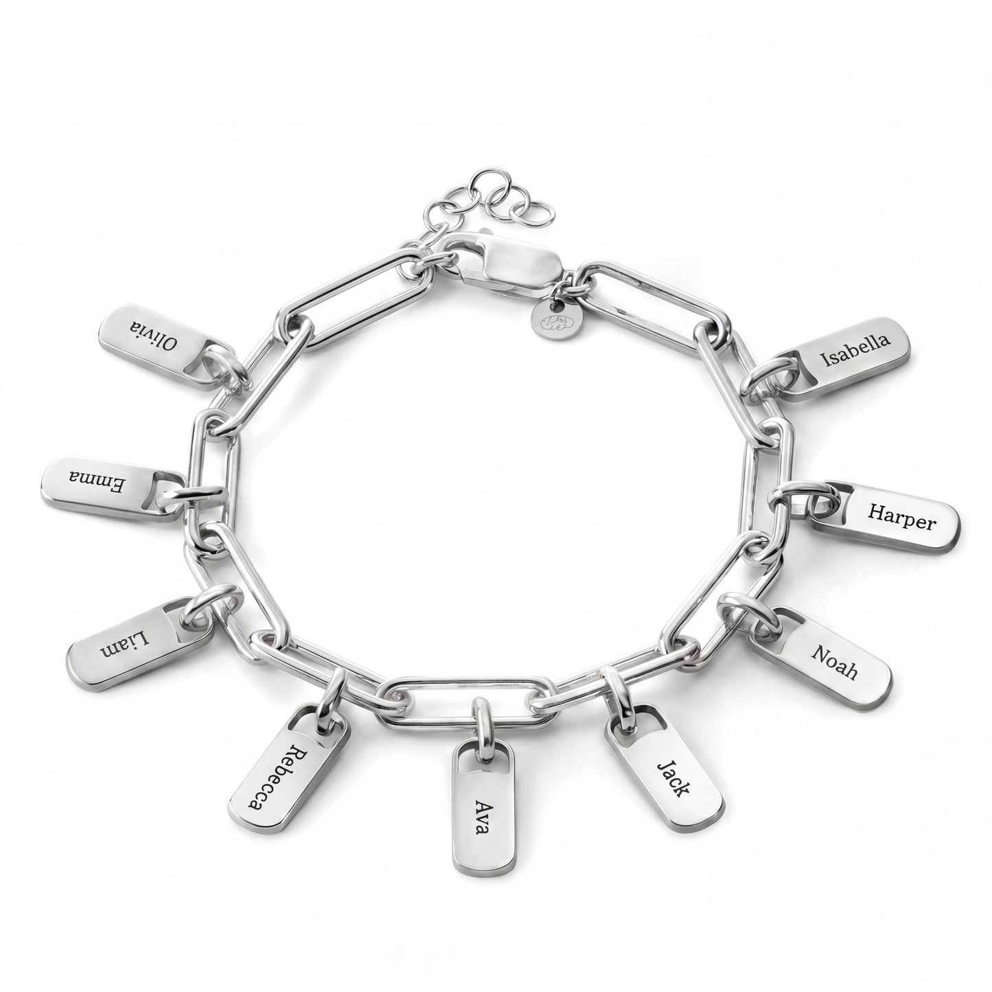 Regina™ | Bracelet personnalisé avec plaques gravées