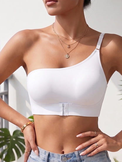 Aurélie™ | Sujetador de un solo hombro con cierre frontal