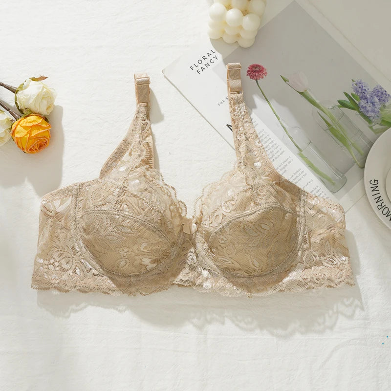Fleur™ | Sujetador de encaje push-up con escote en V