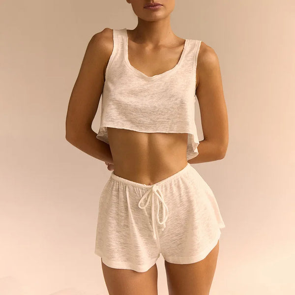 Garance™ | Conjunto de estar en casa con chaleco y short