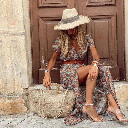 Cléophée™ | Vestido maxi bohemio elegante