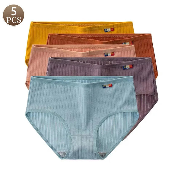 Sylvine™ | Pack de 5 bragas de algodón sin costuras