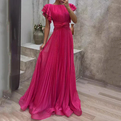 Elva™ | Vestido de Noche con Pliegues