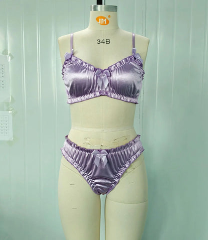 Maëva™ | Conjunto de 2 piezas con cuello en V fruncido