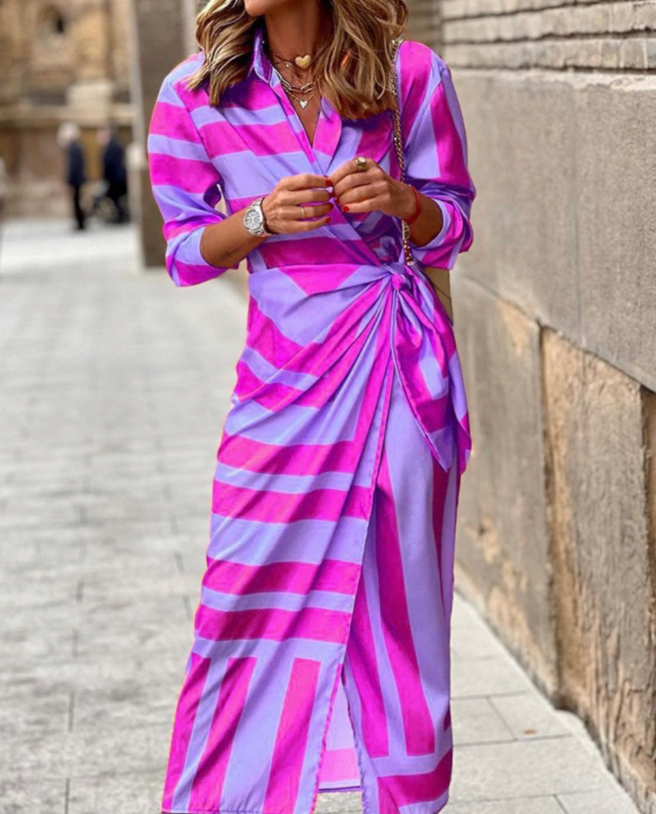 Jacinta™ | Vestido Cruzado con Estampado