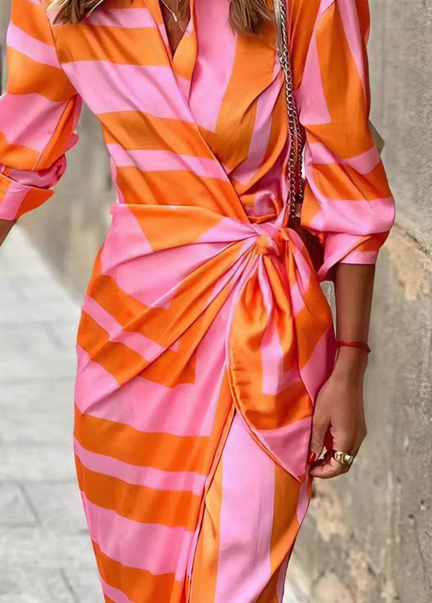 Jacinta™ | Vestido Cruzado con Estampado