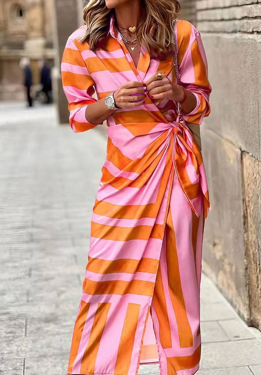 Jacinta™ | Vestido Cruzado con Estampado