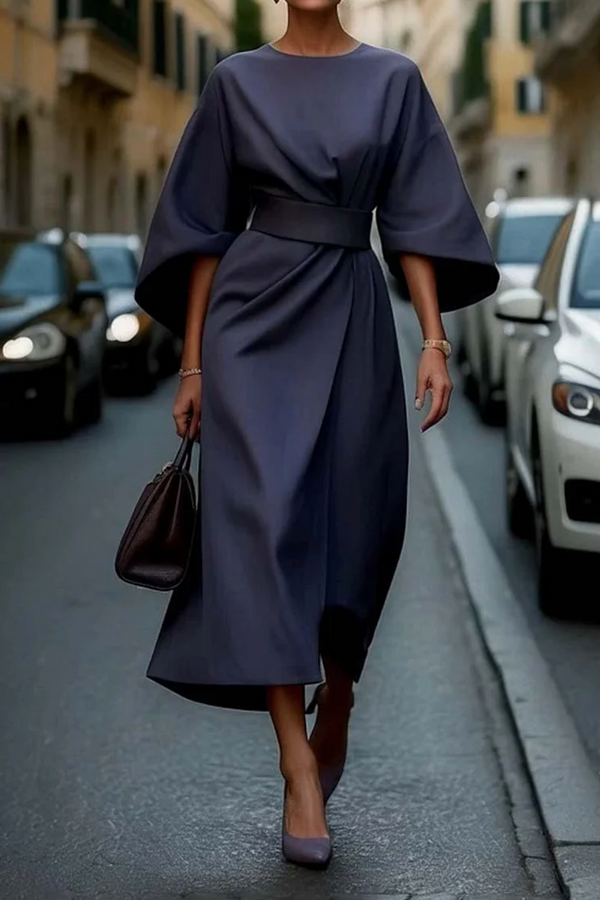 Cindy™ | Vestido Chic con Mangas Abullonadas