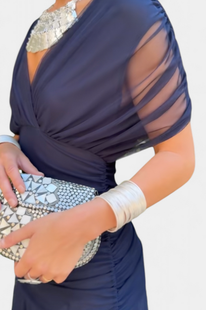 Fanny™ | Vestido Largo con Estampado Floral y Cuello en V