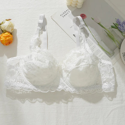 Fleur™ | Sujetador de encaje push-up con escote en V