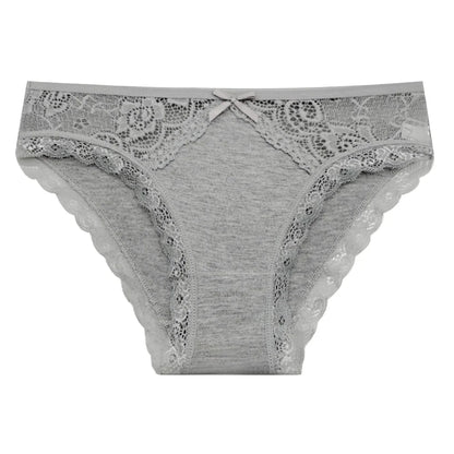 Émilie™ | Pack 5 panties de encaje tiro bajo