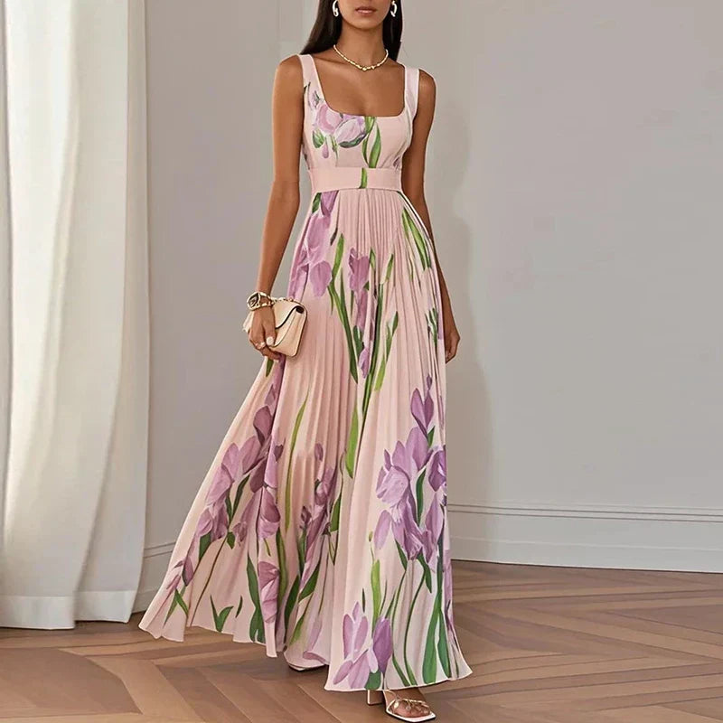 Jessenia™ | Floral A-Line Maxi Dress