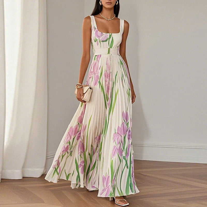Jessenia™ | Floral A-Line Maxi Dress