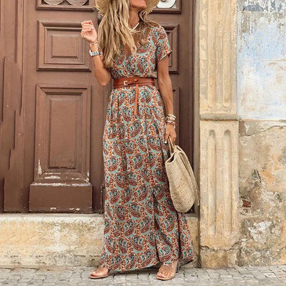 Cléophée™ | Vestido maxi bohemio elegante