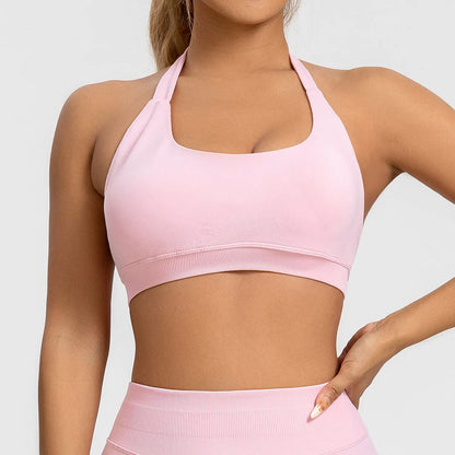Maud™ | Sujetador deportivo halter alto impacto