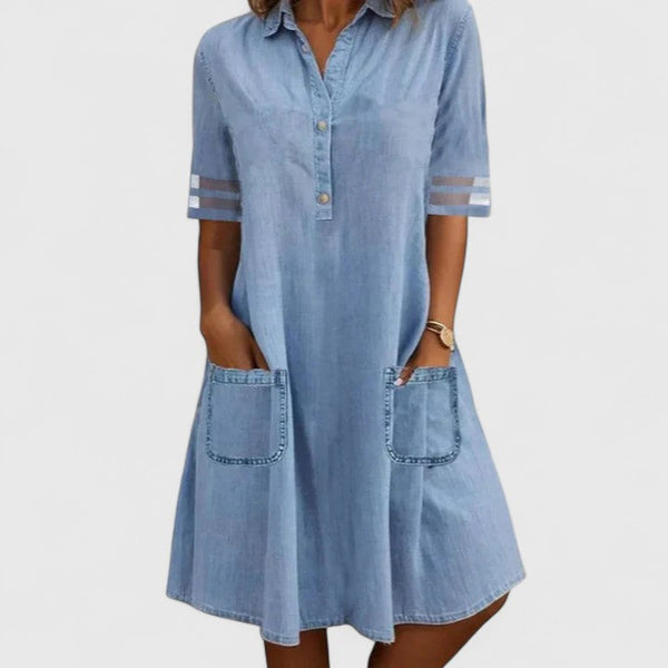 Alaia™ | Vestido de denim clásico