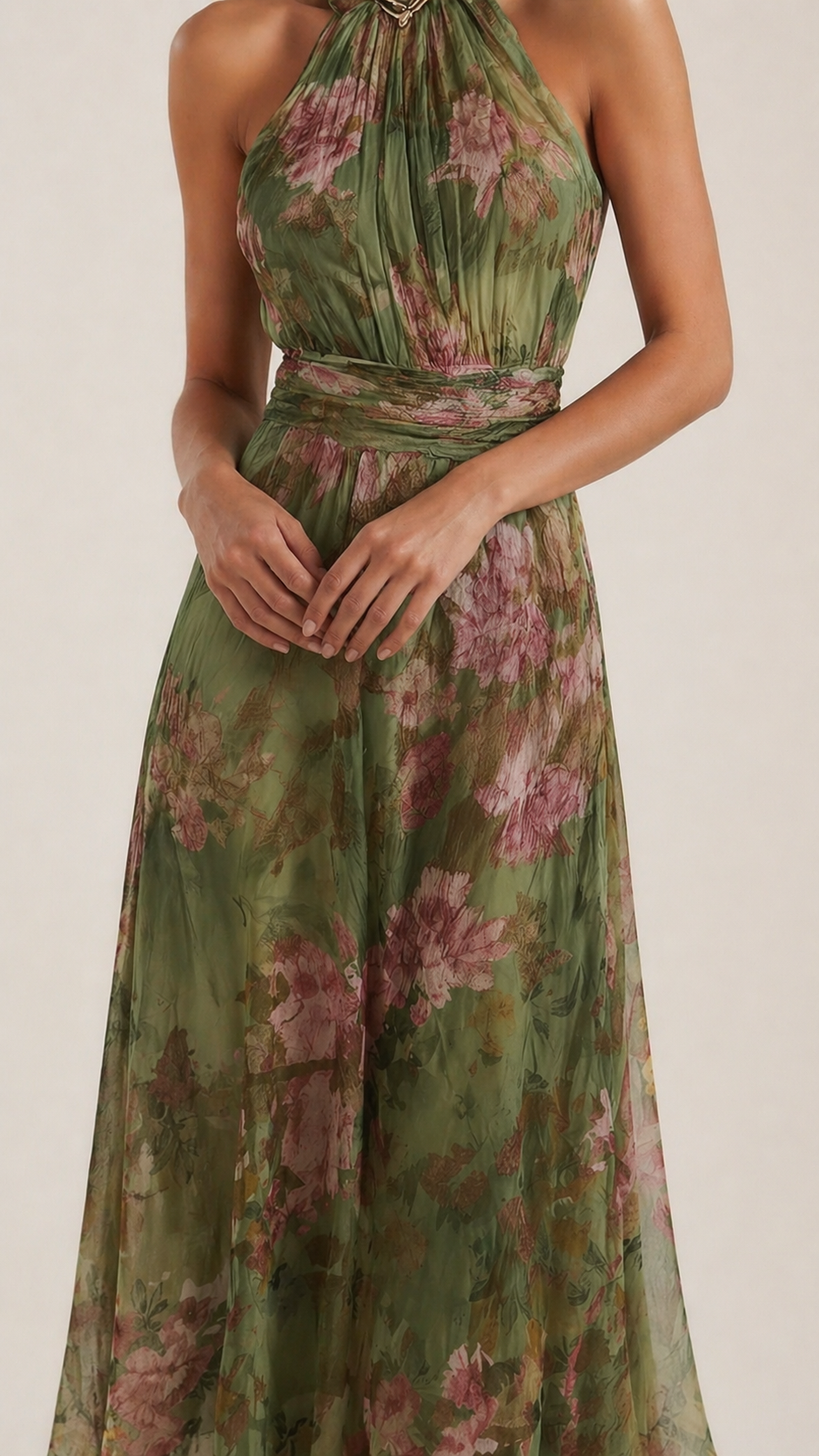 María Reyes™ | Elegante vestido con estampado floral