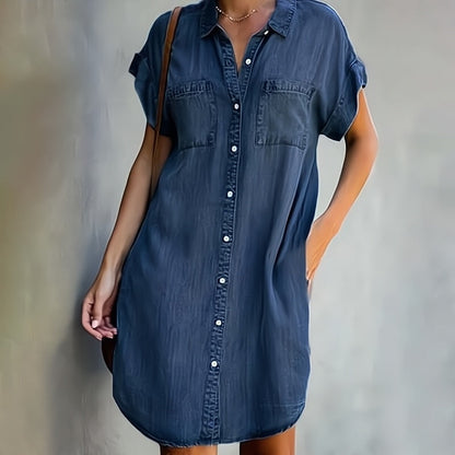 Iratxe™ | Vestido denim con botones