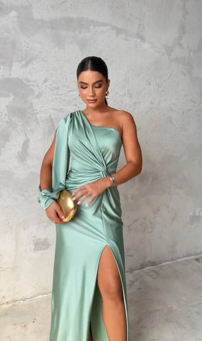 Vania™ | Vestido satén fluido