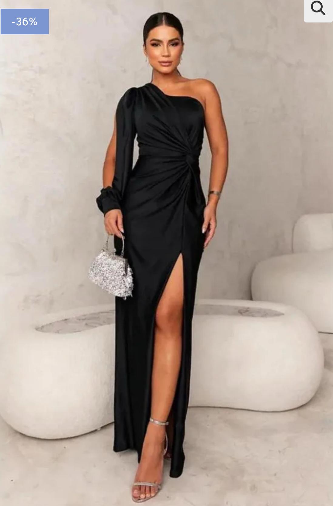 Vania™ | Vestido satén fluido
