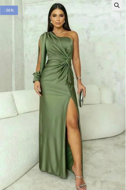Vania™ | Vestido satén fluido