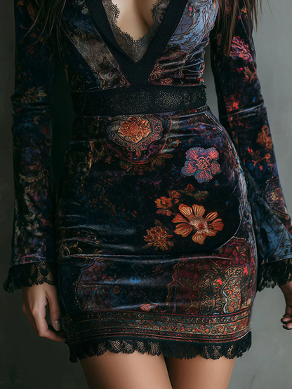Anelisa™ | Mini Vestido de Terciopelo con Escote Profundo