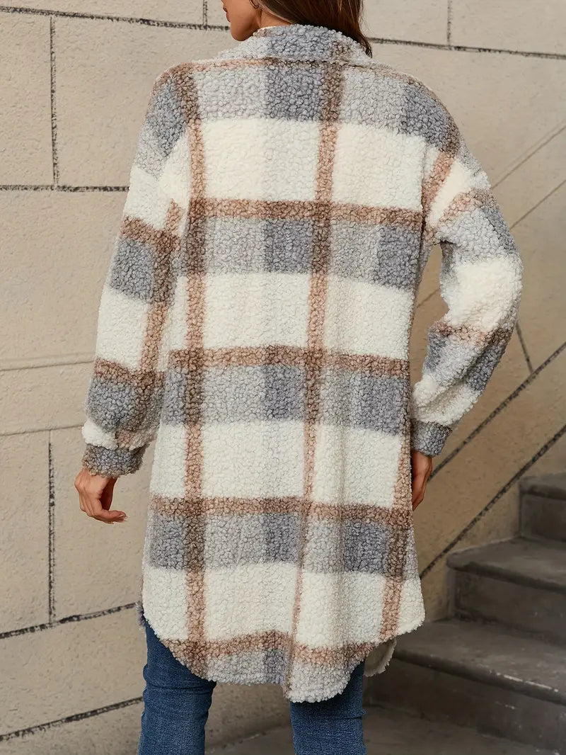 Auréllia™ | Chaqueta teddy cuadros