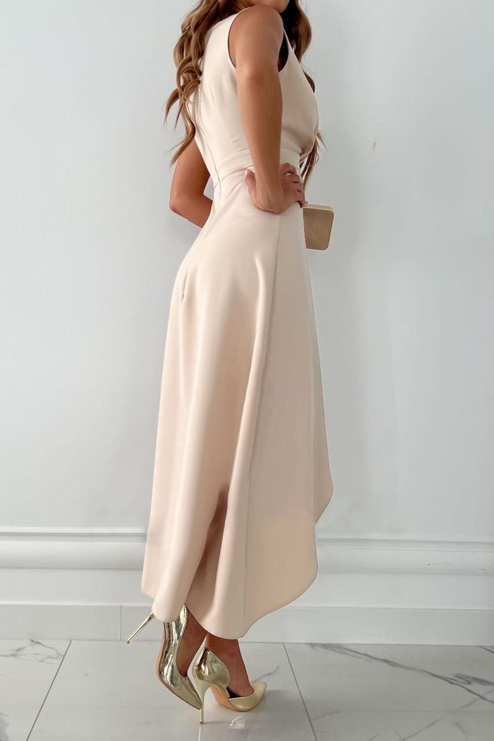 Gabina™ | Vestido Midi Cruzado con Escote en V