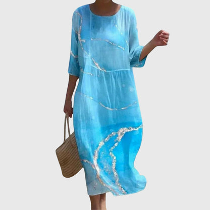 Vera™ | Elegante Vestido Maxi con Estampado Floral