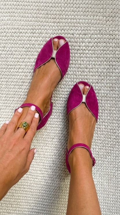 Sheila™ | Sandalias Verde Salvia Elegante
