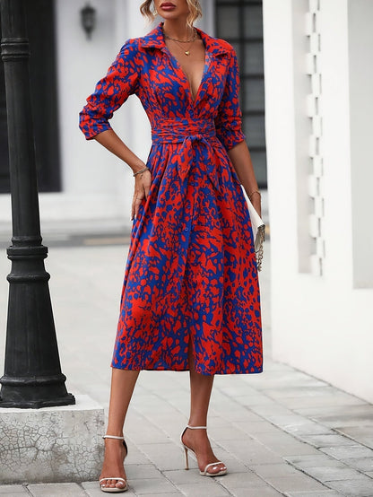 Cosette™ | Vestido Camisero Geométrico