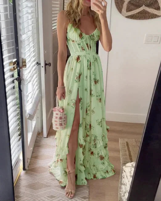 Loida™ | Vestido Romántico con Estampado Floral