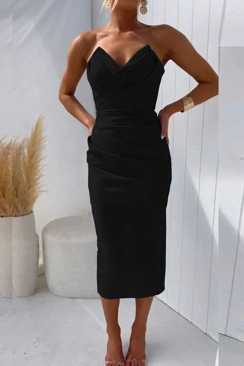 Florinda™ | Vestido Midi de Espalda Descubierta